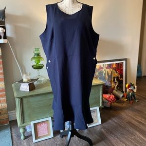 NWT LOFT Plus Midi length dress w/ pockets! Sz 24
